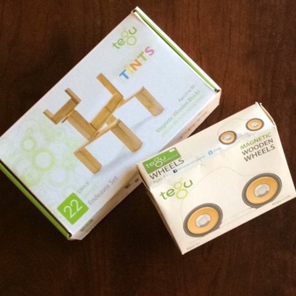 Tegu TINTS Set 22-piece + Wheels magnetic wooden blocks Endeavor (new in boxes) - Picture 1 of 3